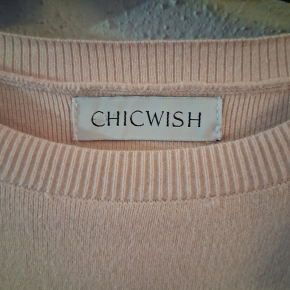 Chicwish Blush Pink Shoulder Ruffle Knit Sweater | Chic Statement Style - Picture 5 of 7